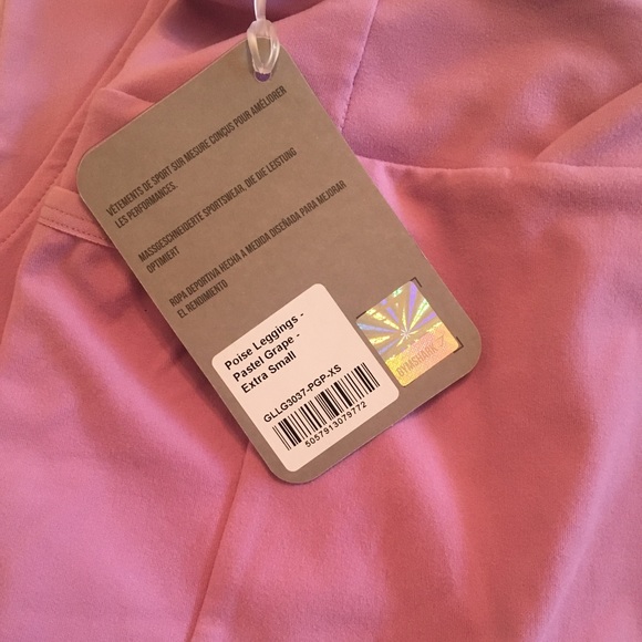 GymShark NWT Poise Leggings in Pastel Grape - Picture 7 of 7